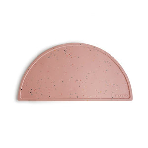 Mushie Silicone Mat - Powder Pink Confetti