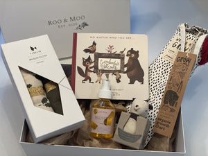 Roo and Moo New baby gift box 